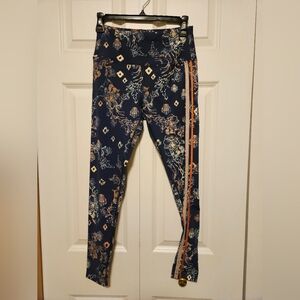 Free people Navy and Orange Patterned Women's Pants